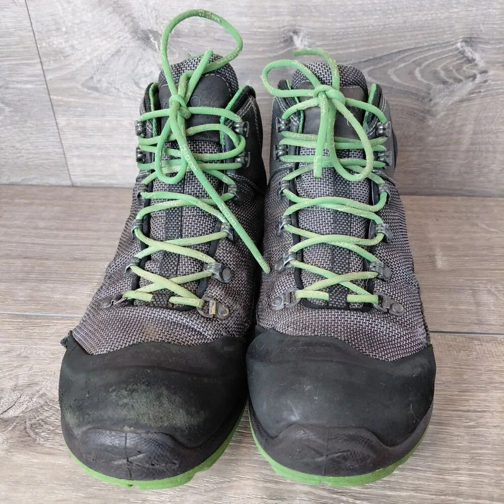 ECCO Boots Men 10 Gray BIOM Terrain GTX Gore-Tex Waterproof Outdoor Hiking Ankle